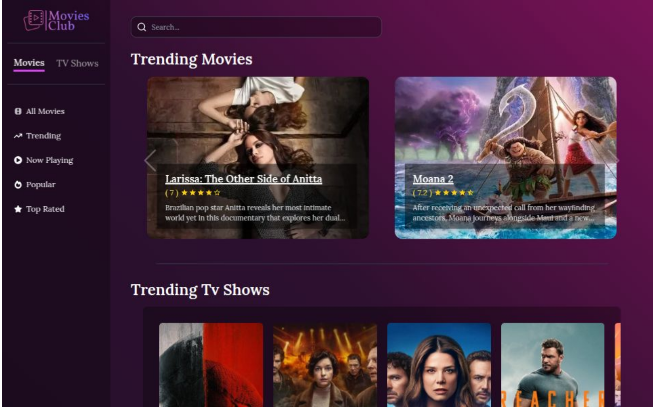 Movies & Shows project preview